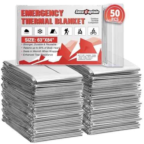Survival Emergency Thermal Blankets (50 Count)