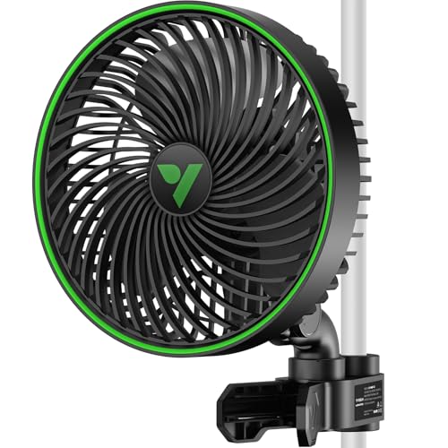 AeroWave E6 Gen2 Grow Tent Oscillating Clip Fan