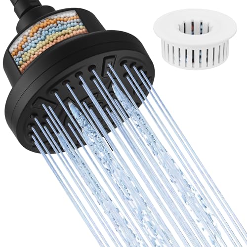 Matte Black Filtered Shower Head Shower Heads with Filter