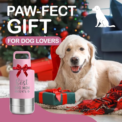 Insulated Dog Travel Water Bottle With Detachable Bowls