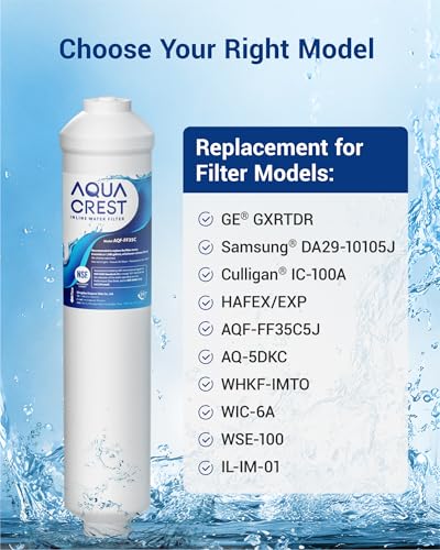 AQF FF35C Inline Water Filter Replacement for GE® GXRTDR (3 Count)