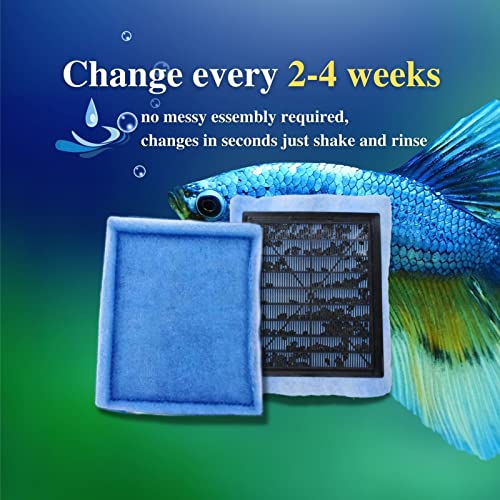 6 Pack Replacement Aquarium Filter Cartridge (6 Count)
