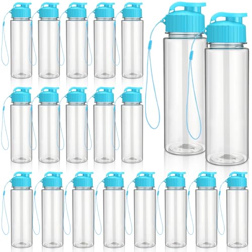 20 Pcs 17 Oz Plastic Water Bottles Bulk Sports