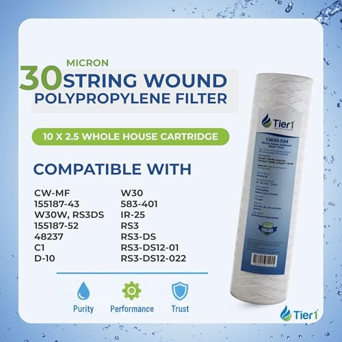 30 Micron 2.5" × 10" Whole House Sediment Water Filter