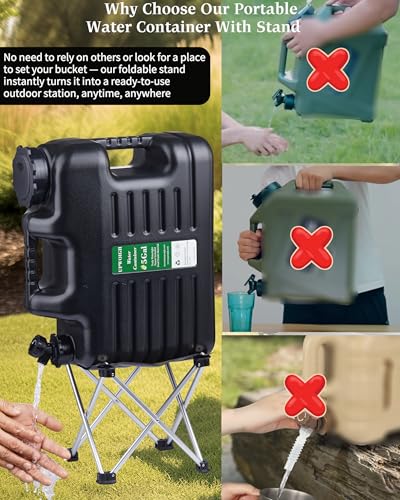 5 Gallon Water Jug with Folding Stool