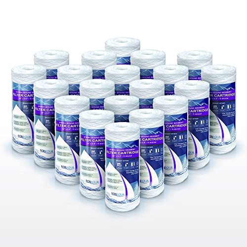 High Capacity Wound String 5 Micron Sediment Water Filter Cartridge 10” x 4.5” Removes Sand