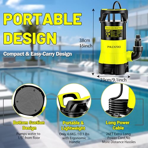1HP Submersible Sump Pump