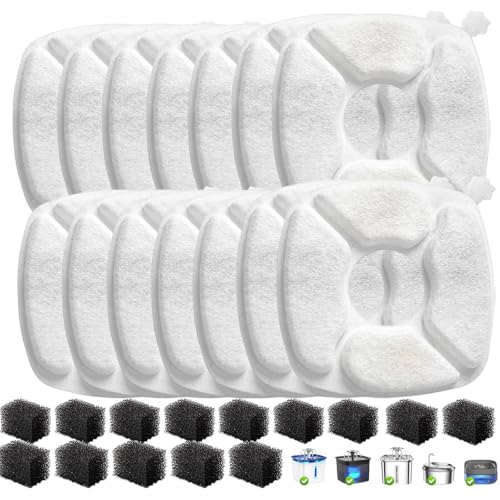 28 Pcs Cat Water Fountain Replacement Filters (28 Count)
