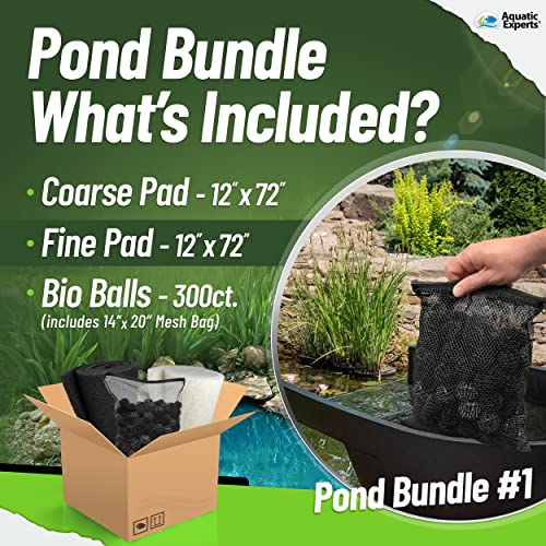 Koi Pond Filter Pad Bundle with Bio Balls