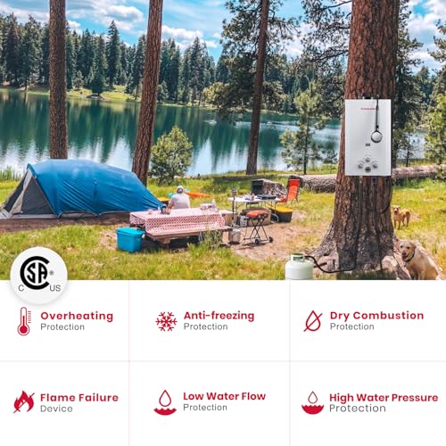 Propane Tankless Water Heater with Water Pump
