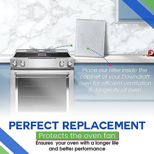 Downdraft Stovetop Filter Replacement 14” x 11.4” 707929 Compatible with Jenn Air Filter Downdraft