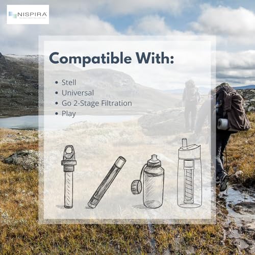 Carbon Water Filter Replacement Compatible with Lifestraw Go Series (2 Count)