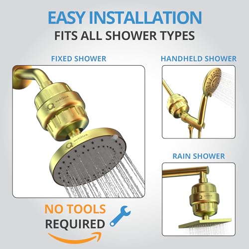 Heavy Duty NO BS Shower Filter with Extra Replacement Cartridge