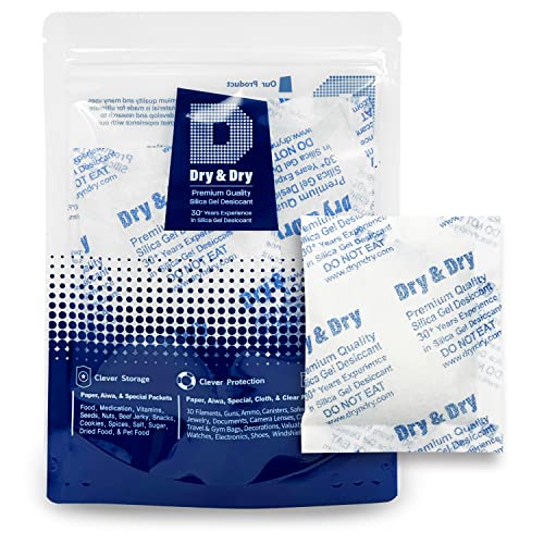 50 Gram [100 Packets] Silica Gel Packets Desiccants