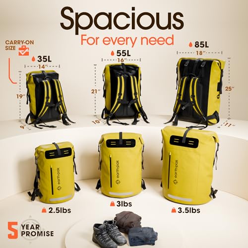 Waterproof Dry Bag Backpack 55L