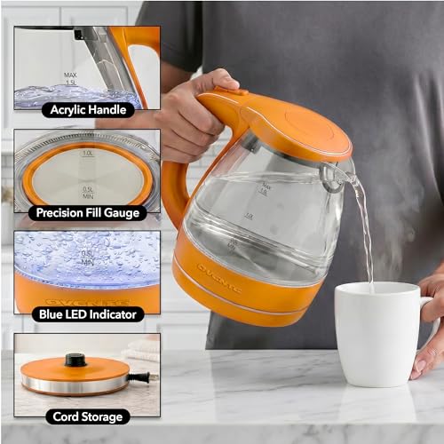 1.5L Glass Electric Kettle Water Boiler