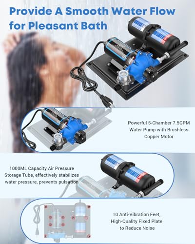 110V Water Pump 7.5 GPM and Accumulator Tank System