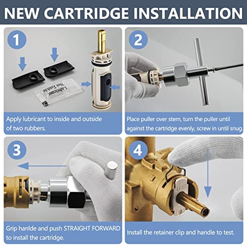 Shower Cartridge Kit Compatible with Moen 1222 Replacement Cartridge
