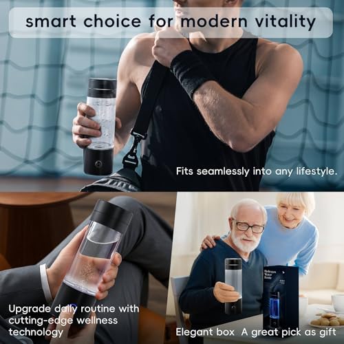 3000 PPB Hydrogen Water Bottle SPE PEM Molecular Hydrogen Generator