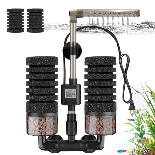 Aquarium Electric Sponge Filter with Submersible Water Pump Silence Motor for Shrimps