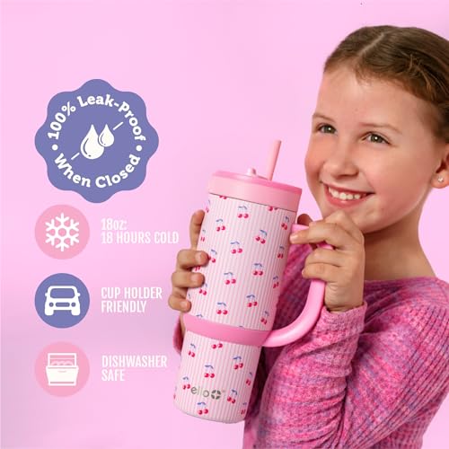 Oasis 18oz Insulated Stainless Steel Kids Tumbler with Straw