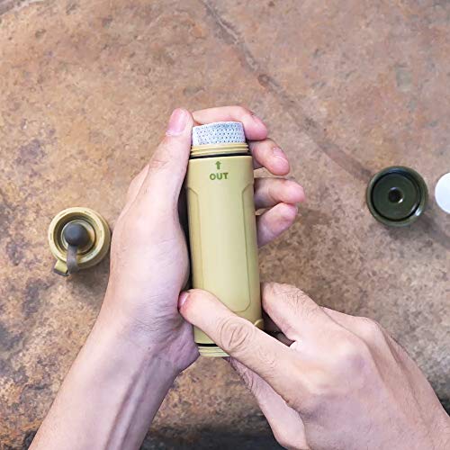 Gravity Water Purifier Straw Fairly Light and Easily Packed. Multi Use for Group Camping and Famliy Emergency Prepardness