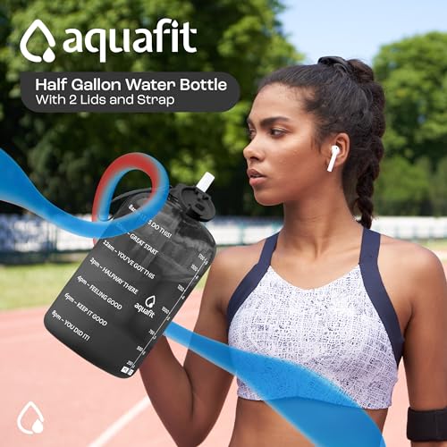Half Gallon Water Bottle with Time Marker