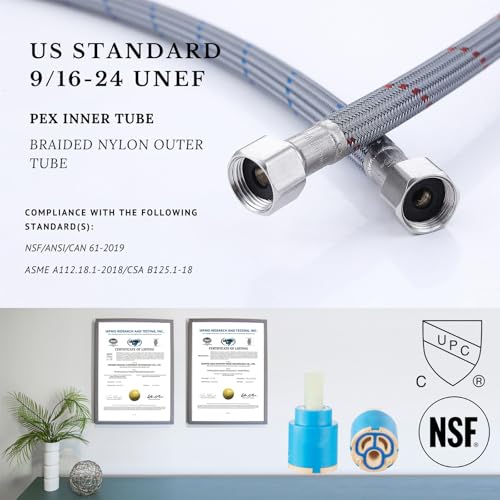 Kitchen Faucet with Pull Down Sprayer SUS304 Stainless Steel High Arc Brushed Nickel Pull Out Kitchen Sink Faucets Utility Laundry Farmhouse Camper Rv Modern for 1 or 3 Hole Sink