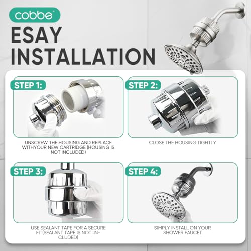 HD HEAVY DUTY High Output Shower Filter 2 Pack