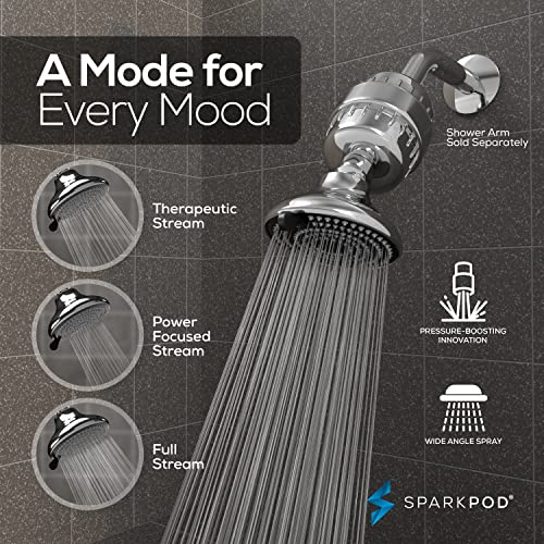 23 Stage Filtered Shower Head with 3 Spray Settings