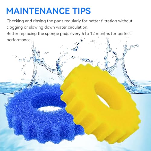 Filter Sponge Replacement for VIVOHOME Pond Filter 1580 (4 Count)