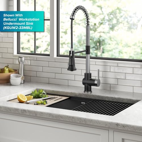 Britt Commercial Style Single Handle Pull Down Kitchen Faucet in Spot