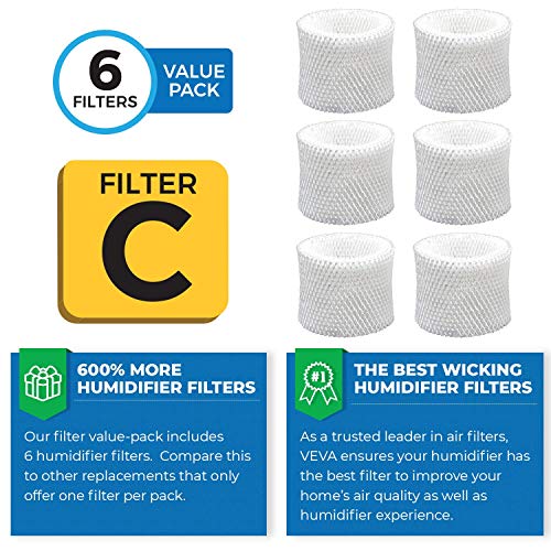 6 Pack Premium Humidifier Filters