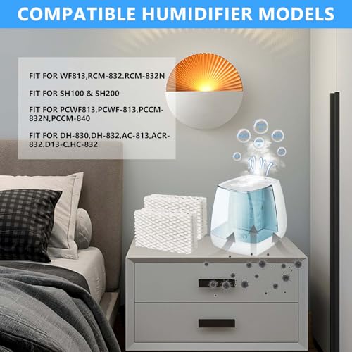 4 Pack Wf813 Eqwf813 Humidifier Filters Compatible with Equate Eq (4 Count)