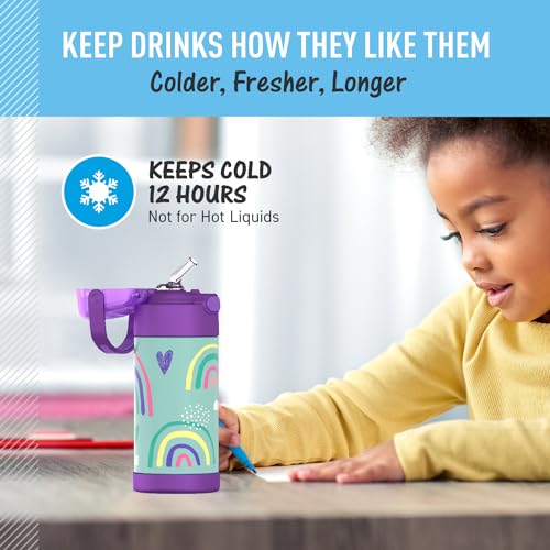 FUNTAINER Water Bottle with Straw
