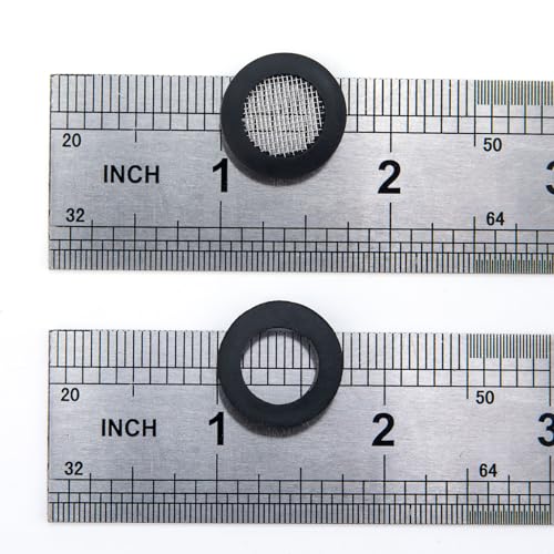 10pcs 1 2" Shower Head Screen Filter Gasket + 10pcs Rubber Washer (20 Count)