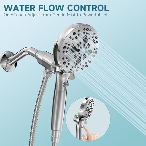 5" Filtered Handheld Shower Head with 10 Spray Modes