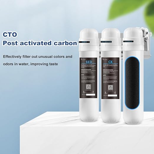 SY GOODLIFE 4-Stage New, Quick Change Direct Connect Under Sink Water Filter System, NSF/ANSI 53&42 Certified to Remove Heavy Metal, Chlorine, Odor & Bad Taste