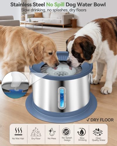 14L No Spill Dog Water Bowl (5 Pound)