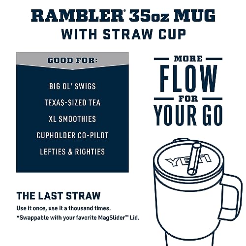 Rambler 35 oz Tumbler with Handle and Straw Lid