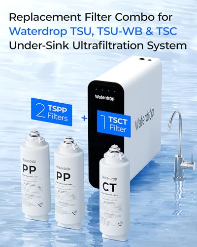 2TSPP TSCT Undersink Replacement Water Filter for TSU & TSU (3 Count)