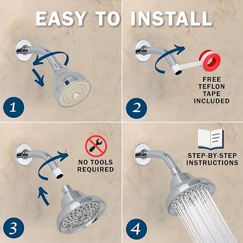 Massage Shower Head With Mist