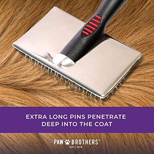 Paw Brothers Professional Grade Extra Long Slicker Brush
