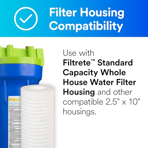 Standard Capacity Whole House Grooved Water Filter (2 Count)