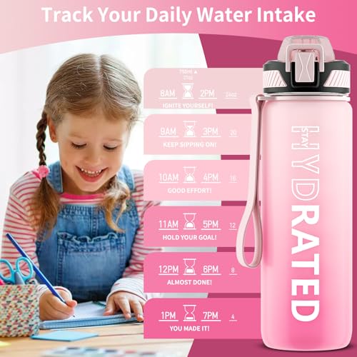 Water Bottle with Straw