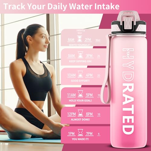 Water Bottle with Straw