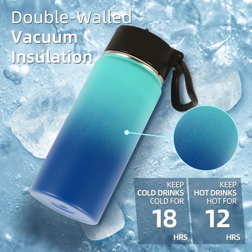 16 OZ Kids Water Bottle Bulk 4 Pack (4 Count)