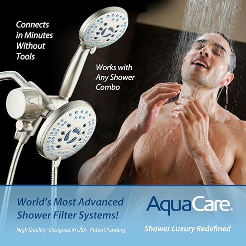 Combo Shower Head Water Filter with Built