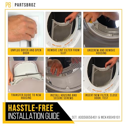 ADQ56656401 Dryer Lint Filter Screen Trap (2 Count)