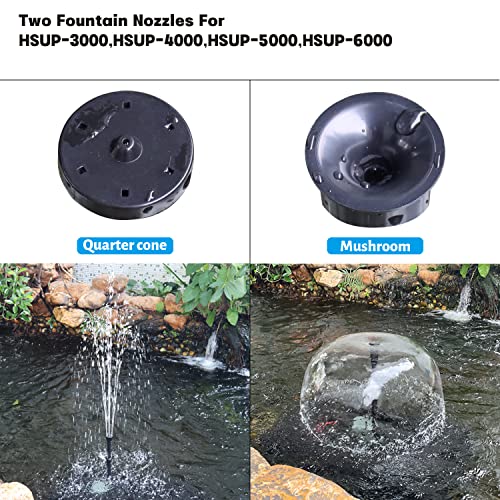 HSUP3000F) Submersible Water Pump With Fountain Jets - Pond Pump - Submersible Pump - Water Fountain Pump - Aquarium Pump